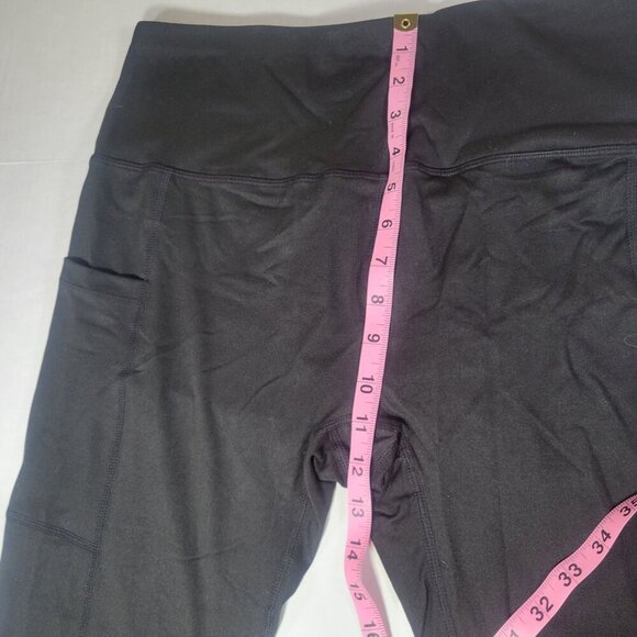Empetua Black High Waisted Active Control Leggings #41402 Size XL - Picture 4 of 6